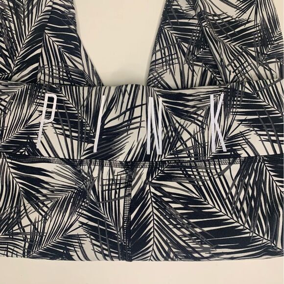 Victoria Secret PINK White and Black Patterned Leggings Size Medium - Picture 5 of 8